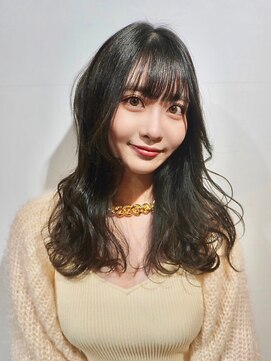 ヘアリゾート粋 新宿三丁目本店 暗髪ダークアッシュ/セミロング/透明感カラー