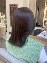 ヘアリゾート粋 ウナム 新宿東口店(enam)&nbsp;艶髪カラー/ナチュラルブラウン/透明感/似合わせカット