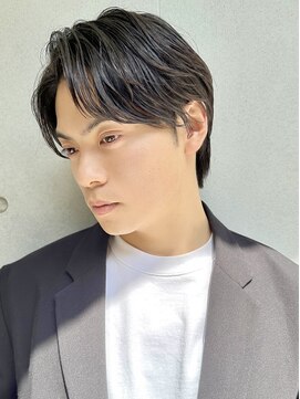 ファイブシーン アオヤマ(5SCENE AOYAMA) ビジネスヘア就活ヘアツーブロック刈り上げフェードメンズ