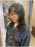 パーマ、レイヤーパーマ、ウルフ、ウルフパーマ【井上咲】