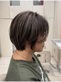 ショートボブ ハイライト