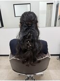 ◆リボンアレンジ◆ハーフアップ
