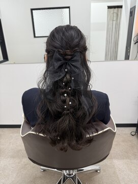 グミ(gumi) ◆リボンアレンジ◆ハーフアップ