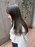ストレートで楽ちん！梅雨対策◎ カット＋ストレートパーマ（指名不可）