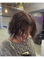 クロムス 梅田茶屋町店(clomus)&nbsp;ボブパーマ×暖色カラー