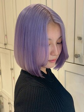 ベレーザ 渋谷(BELEZA) 14015ブリーチ＆ダブルカラー韓国レイヤーラベンダーパープル