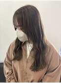 透明感カラー　ブリーチなしカラー　赤み消しカラー