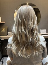 スピカヘアー(Spica hair) ブリーチonカラー　グレーカラー＊