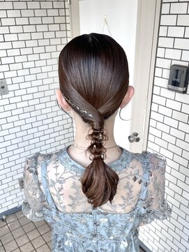 フェリーチェ(Felice) 編みおろし 金箔 ヘアセット 参列ヘア お呼ばれヘア