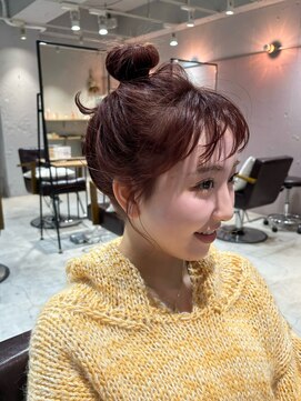 ラミエ バイ メルト 吉祥寺(lamie by melt) 小川/ブリーチなしwカラーピンクラベンダーミディアムかおまわり