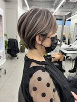 ジルブラン 錦糸町(JIL BLAN)&nbsp;大人可愛い丸みショート×デザインハイライトオージュアTr