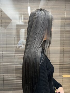 ヌープヘアーアイス(NUUP.hair ici) 秋色◎ベージュブリーチなし!大人透明感くびれミディ