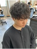 MEN’S HAIR/サーフカール/刈り上げセンターパート/津田沼