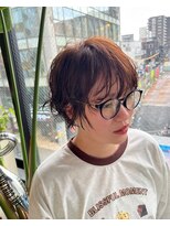 ビハインドザカーテン(BEHIND THE CURTAIN)&nbsp;くせ毛風ニュアンスパーマ×マッシュショート×丸みショート