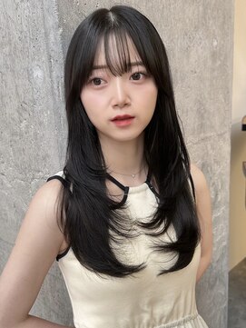 ミリ(mm) レイヤーカット オリーブベージュ カラー 韓国 髪質改善 仙台