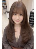 小顔レイヤーカット