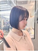 ブリーチなしチェリーブラウン髪質改善イルミナカラー韓国/横浜