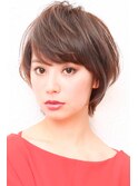 ショートカット・ 白髪染め・ 50代・ハイライト