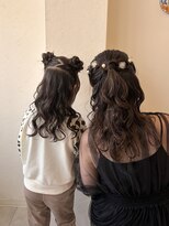 カリン ハッピーヘアライフ 長吉長原店(carin happyhairlife)&nbsp;ハーフアップアレンジ