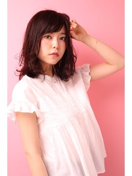 ソア 武蔵小杉(SOAR) ココアベージュグレージュカラーの黒髪ローライト小顔ボブウルフ