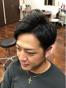 ラグヘアーデザイン(RAG hair design) かき上げアップバング