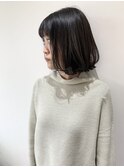 【FOLK】切りっぱなしボブ♪ダークグレーアッシュ