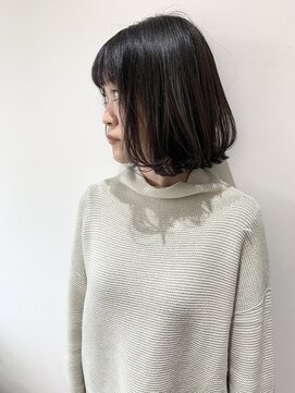 フォーク FOLK 【FOLK】切りっぱなしボブ♪ダークグレーアッシュ