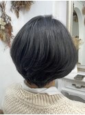 アッシュブルーボブ