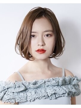 タヤ グランデュオ立川店(TAYA) 20代シースルーバングハイライトオリーブカラーショートボブ