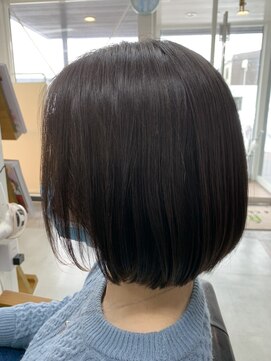 リ シャルム バイ エニーハウ 南七日町店(Re charm by anyhow) 前上がりボブ
