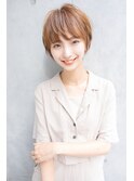 ショコラベージュボブルフカールベビーバング