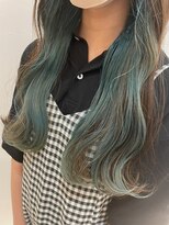 ルーツ(ROOTS)&nbsp;インナーブリーチ×パールグリーンカラー