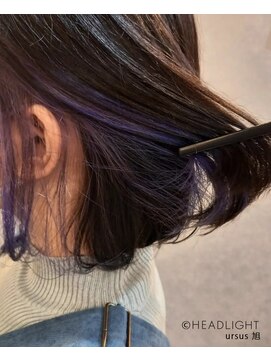 アーサスバイヘッドライト  旭店(ursus by HEADLIGHT) イヤリングカラーラベンダーボブ