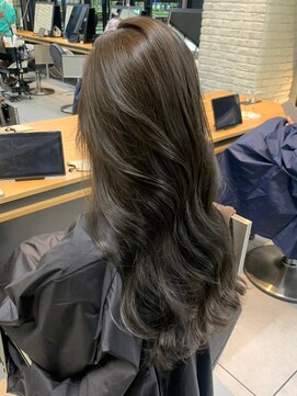 ラックスビー マハロ 江坂駅前店(LUXBE MAHALO) 暗髪大人秋カラーグレージュ