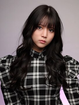 エノア 東京(ENORE) くびレイヤー/薄めバング/黒髪/アッシュ・ブラック系/パーマ