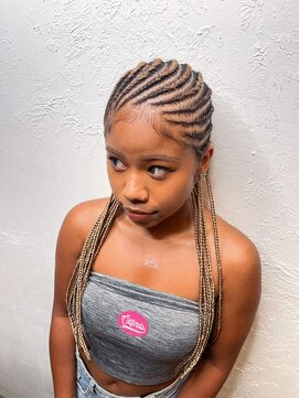 ヘアサロン エフ 渋谷(F) エクステコーンロウ