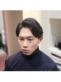 ツーブロック七三スタイル