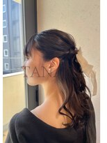 【ハーフアップ】結婚式/二次会/同窓会/銀座/有楽町/ヘアセット