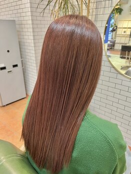 ハイマインド(HIGH MIND)の写真/毛先までするんとまとまるサラ艶ストレート♪一人ひとりしっかり見極めた施術で理想以上の仕上がりに。