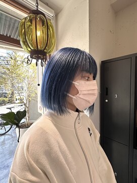 リジェール 鶴舞店 ボブ×ブルー