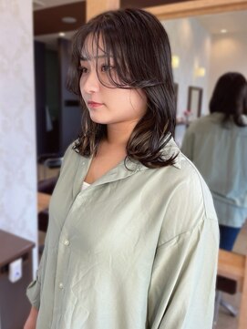 ヘアメイク ミチ 富田店(HAIRMAKE MICHI) 【MICHI 富田店　古作蓮】 シースルーバング 韓国ヘア 透明感