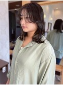 【MICHI 富田店 古作蓮】 シースルーバング 韓国ヘア 透明感