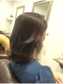 30代40代50代/ミディアム外ハネスタイル/エレガント外ハネ