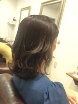 ヘアー グリーン(hair green) 30代40代50代/ミディアム外ハネスタイル/エレガント外ハネ