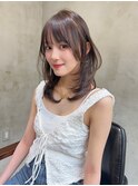 Aimee 町田 ミディアムレイヤー×ココアブラウン