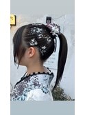 着付け　ヘアアレンジ