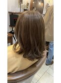 白髪ぼかしハイライト!ベージュカラー