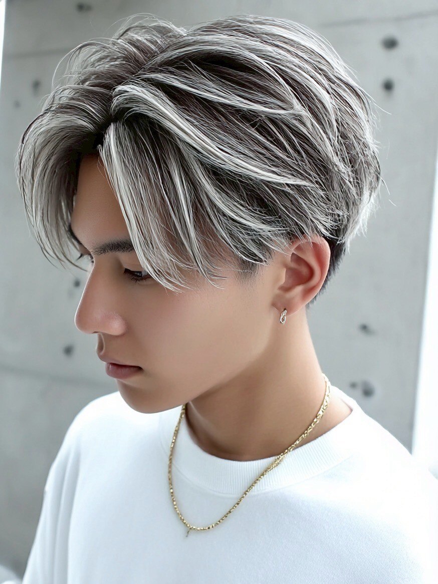 メンズカラー: グレイ(s2107250475) 2026年冬メンズ｜グレーアッシュの髪型・ヘアアレンジ｜人気順