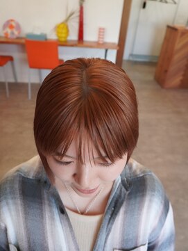 ディッセンバー 伊勢崎(December) 切りっぱなしボブ/ミニボブ/丸くないボブ/ヘーゼルベージュ