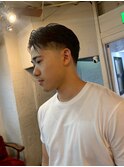 MEN’S HAIR/ブルーブラック/フェザーパーマ/心斎橋